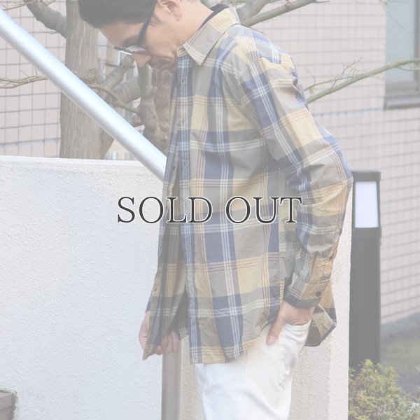画像8: タイプライター 大判チェック ルーズFIT 裏前立 レギュラーカラー L/Sシャツ【MADE IN JAPAN】『日本製』/ Upscape Audience