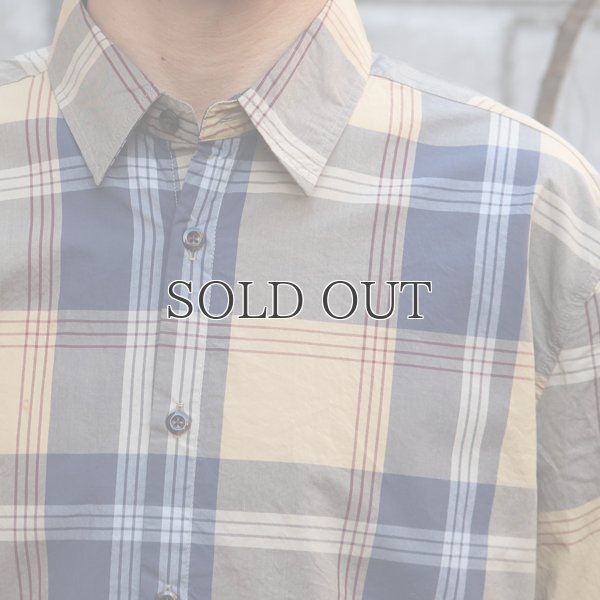 画像15: タイプライター 大判チェック ルーズFIT 裏前立 レギュラーカラー L/Sシャツ【MADE IN JAPAN】『日本製』/ Upscape Audience