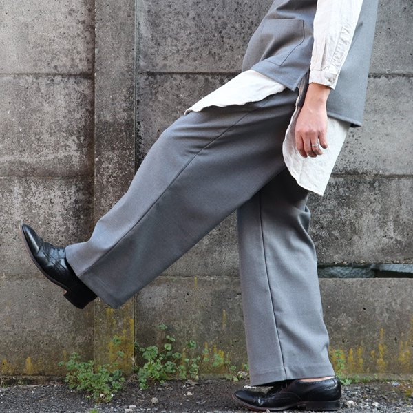 画像3: ギャバジンストレッチ　タックワイド　イージーパンツ【MADE IN JAPAN】『日本製』【送料無料】/ Upscape Audience