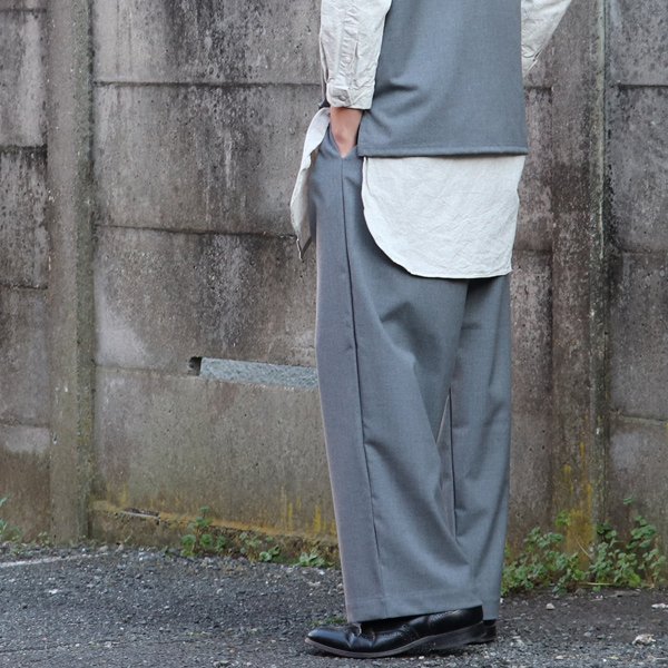 画像4: ギャバジンストレッチ　タックワイド　イージーパンツ【MADE IN JAPAN】『日本製』【送料無料】/ Upscape Audience