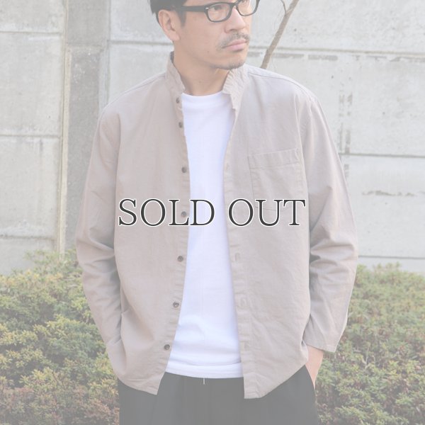 画像7: ソフトリネンコットンキャンバス スタンドスモールカラー9/S シャツジャケット【MADE IN JAPAN】『日本製』/ Upscape Audience