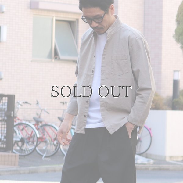 画像6: ソフトリネンコットンキャンバス スタンドスモールカラー9/S シャツジャケット【MADE IN JAPAN】『日本製』/ Upscape Audience