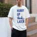 画像4: Riding High / 12/-JERSEY FLOCKY PRINT S/S TEE (HURRY UP)【MADE IN JAPAN】『日本製』