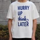 More photos2: Riding High / 12/-JERSEY FLOCKY PRINT S/S TEE (HURRY UP)【MADE IN JAPAN】『日本製』