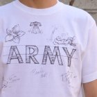 More photos2: RIDING HIGH×EGG SNDWCH LABEL/ HANDWRITING STYLE PRINT TEE（ARMY）