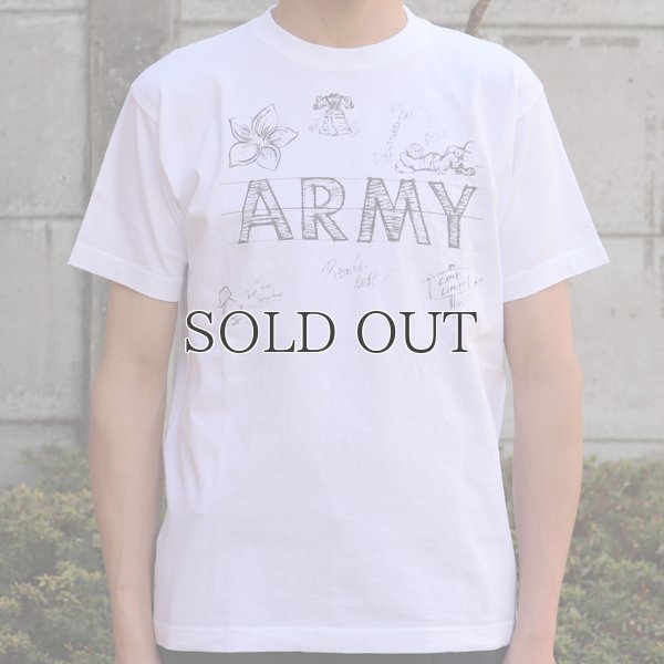 画像6: RIDING HIGH×EGG SNDWCH LABEL/ HANDWRITING STYLE PRINT TEE（ARMY）