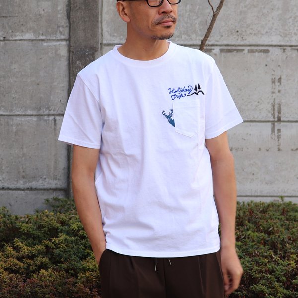 画像2:  【RE PRICE/価格改定】Riding High / 18/-JERSEY P&E POCKET TEE(HOLIDY BEST)【MADE IN JAPAN】『日本製』