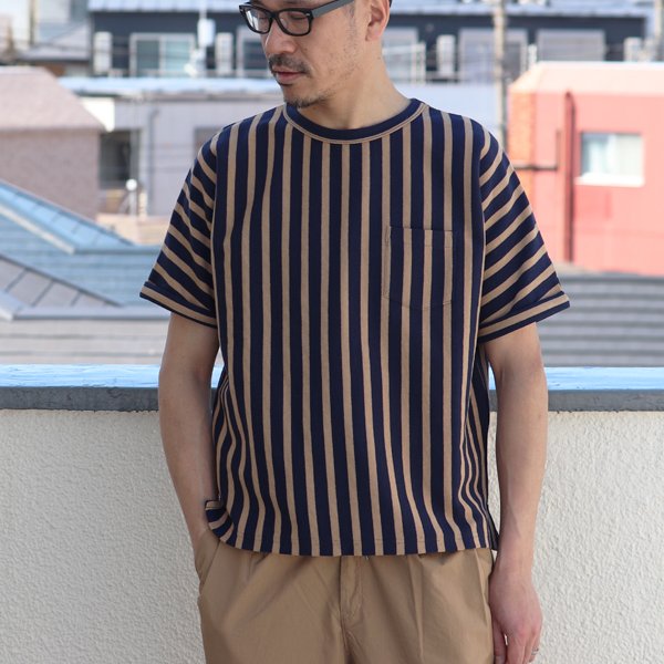 画像19: 【RE PRICE/価格改定】Basque 10オンス ( バスク天竺 )無地&ボーダービッグポケT【MADE IN JAPAN】『日本製』/ Upscape Audience