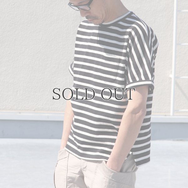 画像6: Basque 10オンス ( バスク天竺 )無地＆ボーダービッグポケT【MADE IN JAPAN】『日本製』/ Upscape Audience