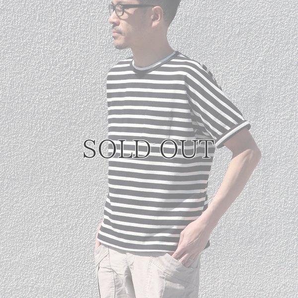 画像5: Basque 10オンス ( バスク天竺 )無地＆ボーダービッグポケT【MADE IN JAPAN】『日本製』/ Upscape Audience