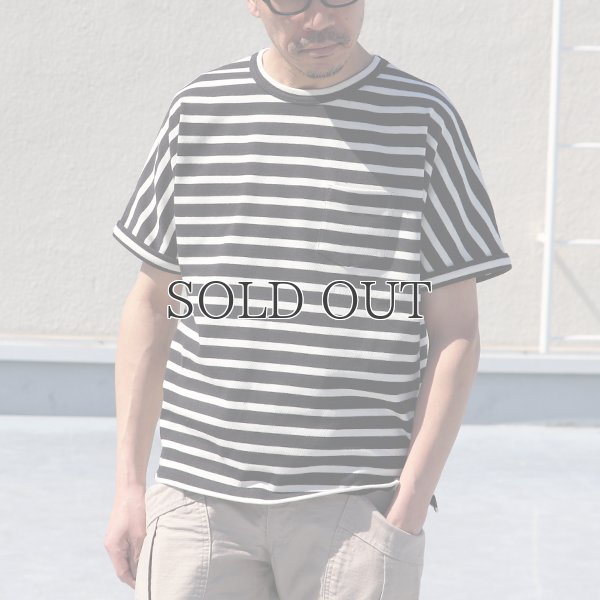 画像7: Basque 10オンス ( バスク天竺 )無地＆ボーダービッグポケT【MADE IN JAPAN】『日本製』/ Upscape Audience