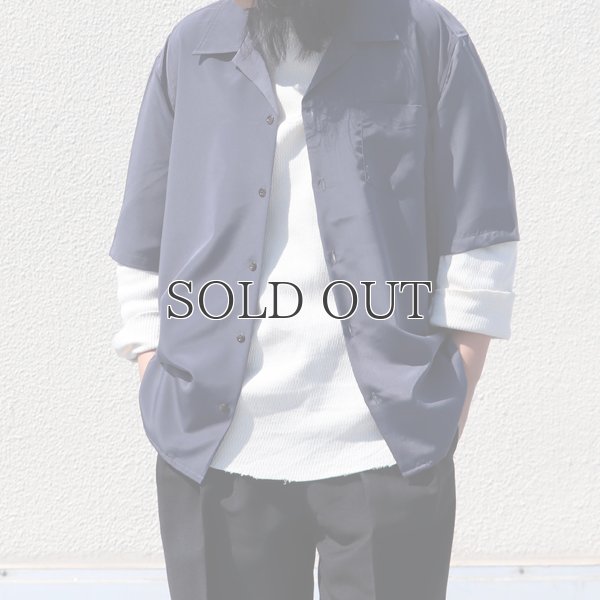 画像7: レーヨンライク ピーチファイユ オープンカラー ルーズフィットシャツ［Lady's］【MADE IN JAPAN】『日本製』/ Upscape Audience