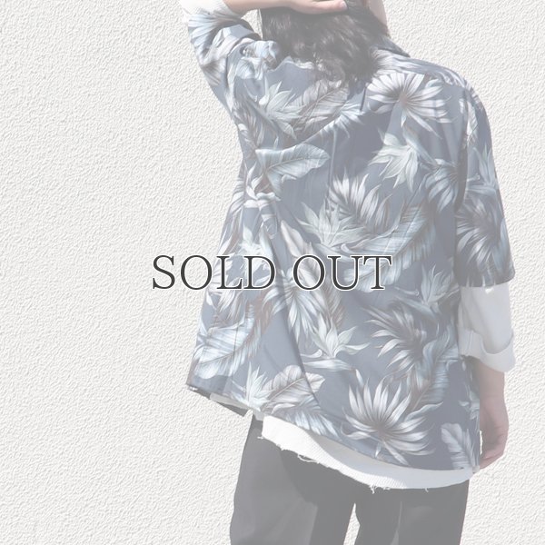 画像9: コットンレーヨン ヴィンテージボタニカル柄  オープンカラー ルーズフィットシャツ［Lady's］【MADE IN JAPAN】『日本製』/ Upscape Audience