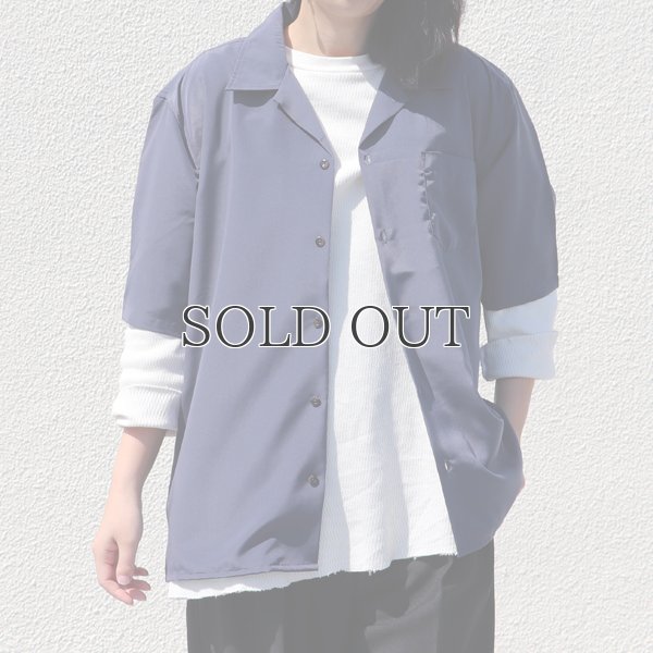 画像3: レーヨンライク ピーチファイユ オープンカラー ルーズフィットシャツ［Lady's］【MADE IN JAPAN】『日本製』/ Upscape Audience