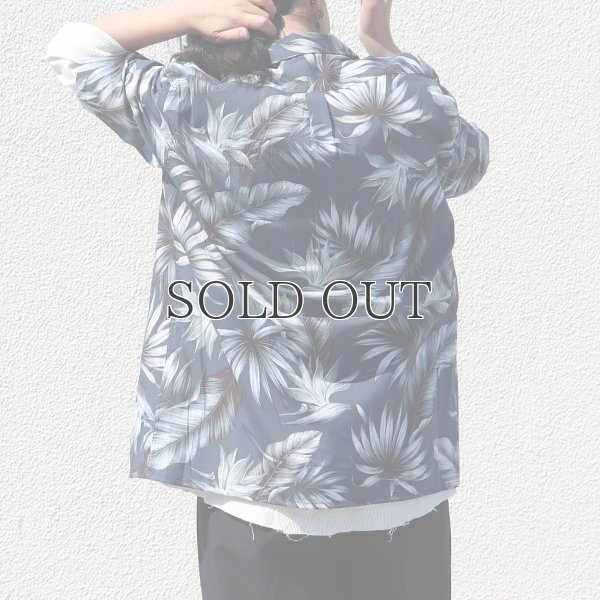 画像6: コットンレーヨン ヴィンテージボタニカル柄  オープンカラー ルーズフィットシャツ［Lady's］【MADE IN JAPAN】『日本製』/ Upscape Audience