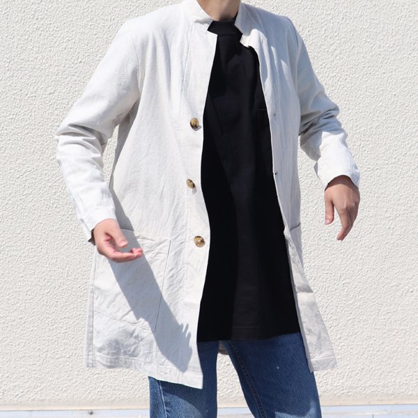 画像4: 【RE PRICE / 価格改定】綿麻キャンバスドクターコート[Lady's] 【MADE IN JAPAN】『日本製』/ Upscape Audience