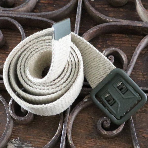 画像2: DEAD STOCK/FRENCH OPEN BUCKLE CANVAS BELT (フランス陸軍 オープンバックル キャンバスペルト）