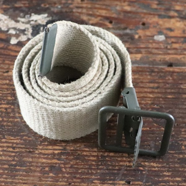 画像2: DEAD STOCK/FRENCH OPEN BUCKLE CANVAS BELT (フランス陸軍 オープンバックル キャンバスペルト）