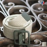 DEAD STOCK/FRENCH OPEN BUCKLE CANVAS BELT (フランス陸軍 オープンバックル キャンバスペルト）