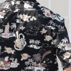 More photos1: コットンレーヨン ヴィンテージHAWAII＆LEAVES柄  オープンカラー ハーフスリーブシャツ【MADE IN JAPAN】『日本製』/ Upscape Audience