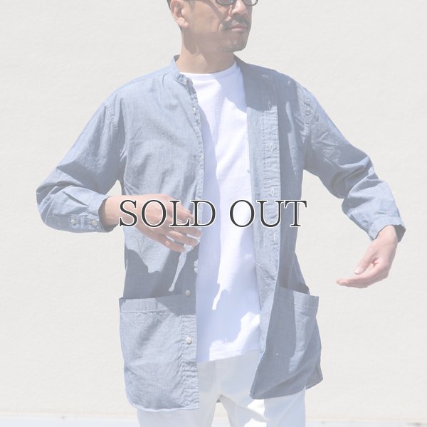 画像7: ミラクルコットンダンガリー  バンドカラーツール ポケシャツ『日本製』Upscape Audience