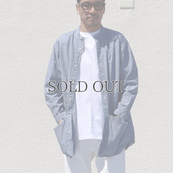 画像6: ミラクルコットンダンガリー  バンドカラーツール ポケシャツ『日本製』Upscape Audience