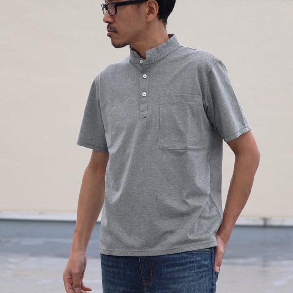 画像14: Sorbtekカノコ スモールスタンドカラー Bigポケット ポロシャツ【MADE IN JAPAN】『日本製』/ Upscape Audience