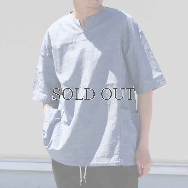 画像6: ミラクルコットンダンガリー  ツールポケ キーネック ビッグTシャツ『日本製』Upscape Audience