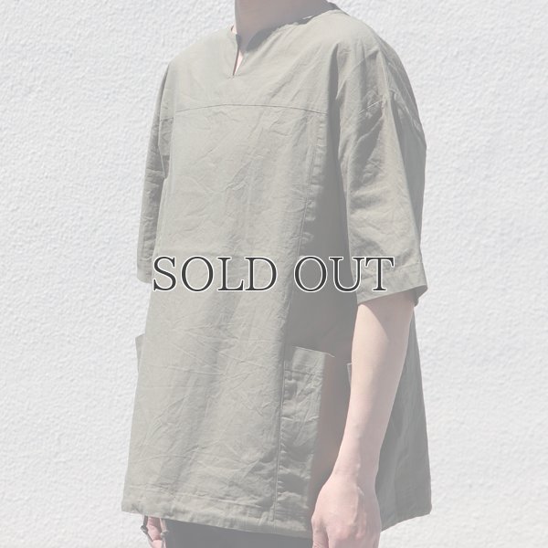 画像12: ミラクルコットンダンガリー  ツールポケ キーネック ビッグTシャツ『日本製』Upscape Audience