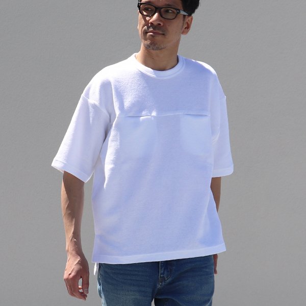 画像9: コットン サマーニット シームポケット付 ビッグTシャツ【MADE IN JAPAN】『日本製』 / Upscape Audience