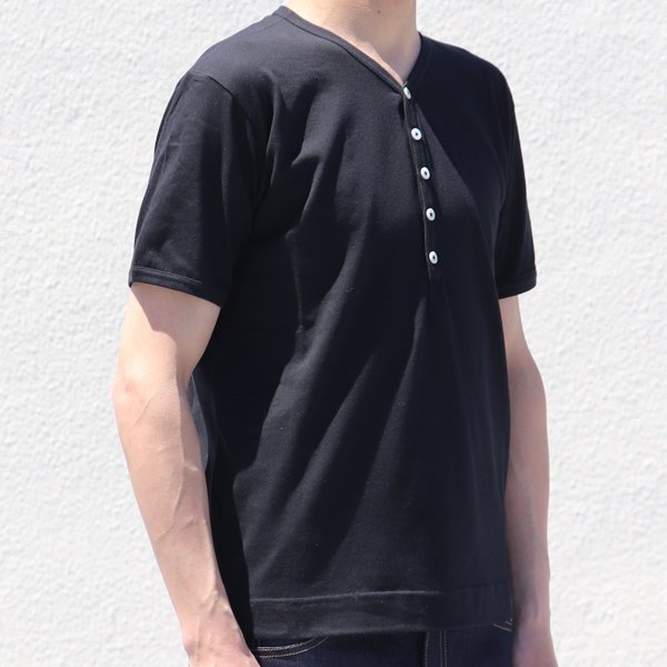 画像13: コーマ天竺 Vヘンリー  半袖Tシャツ【MADE IN JAPAN】『日本製』/ Upscape Audience 