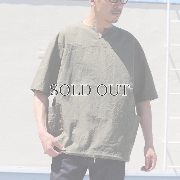 画像4: ミラクルコットンダンガリー  ツールポケ キーネック ビッグTシャツ『日本製』Upscape Audience