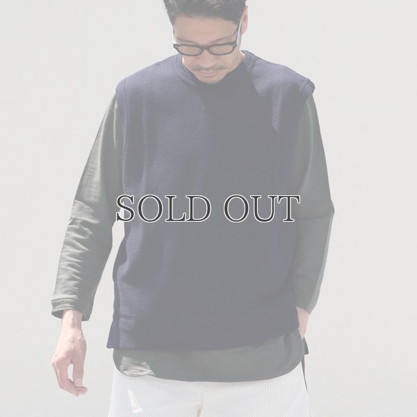 画像3: コットン サマーニット スリットポケット付 ニットベスト【MADE IN JAPAN】『日本製』 / Upscape Audience