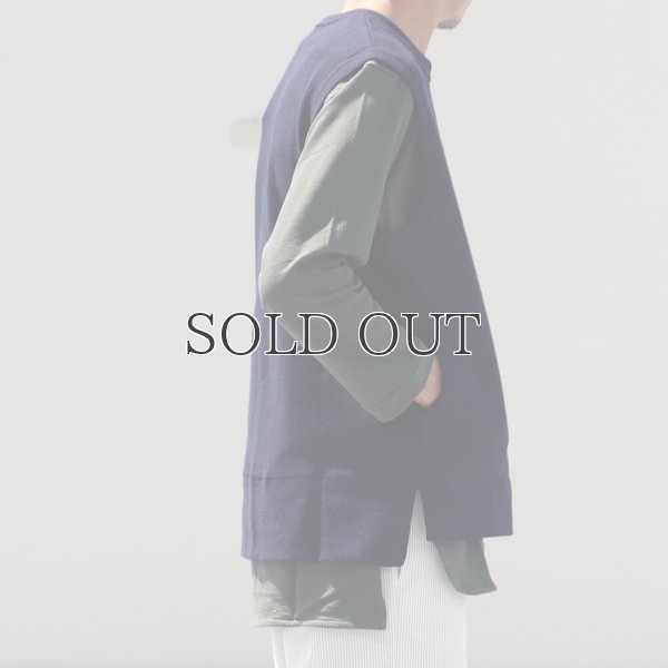 画像7: コットン サマーニット スリットポケット付 ニットベスト【MADE IN JAPAN】『日本製』 / Upscape Audience