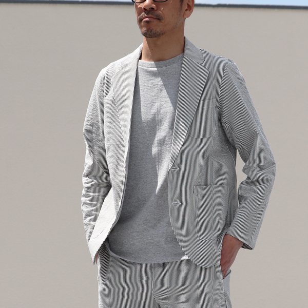 画像3: シジラサッカー 2Bテーラードジャケット【MADE IN JAPAN】『日本製』 / Upscape Audience