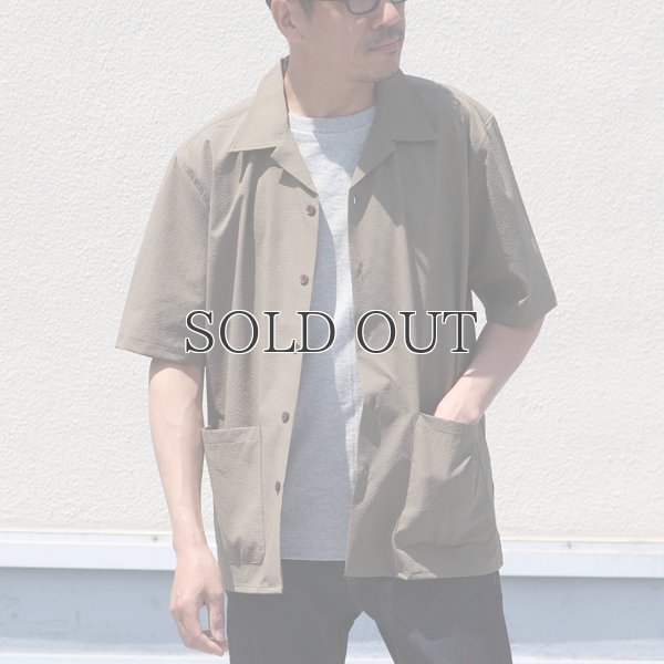 画像4: SOLOTEX（ソロテックス）DRY サッカーギンガム　オープンカラー　ハーフスリーブシャツ【MADE IN JAPAN】『日本製』/ Upscape Audience