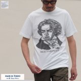 16/1吊編天竺 Beethoven プリント 半袖 Tee【MADE IN TOKYO】『東京製』/ Upscape Audience