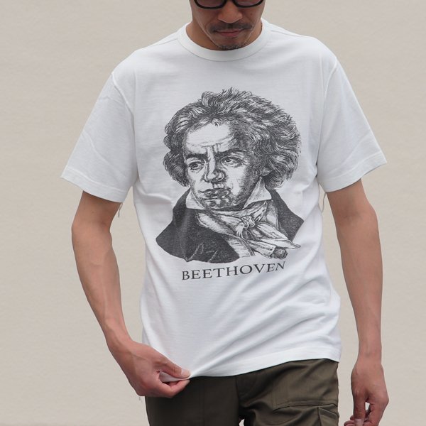 画像7: 16/1吊編天竺 Beethoven プリント 半袖 Tee【MADE IN TOKYO】『東京製』/ Upscape Audience