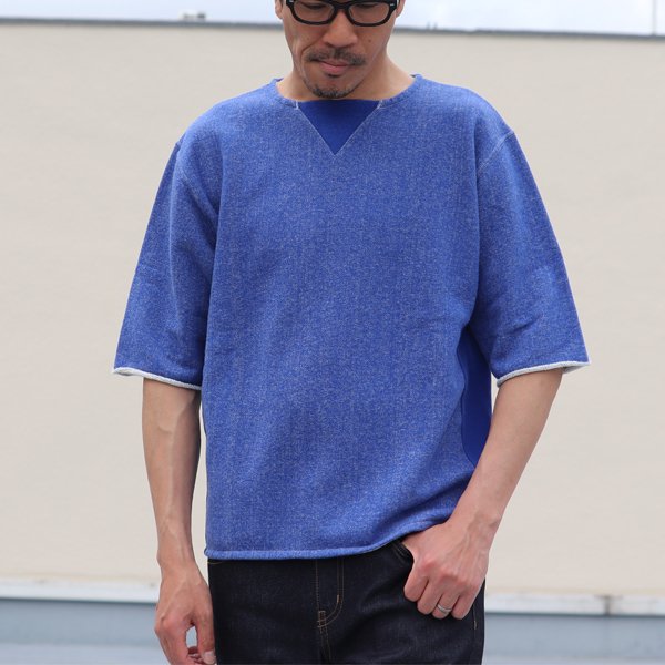 画像14: 30/10吊編裏毛 ガゼットカットオフ 半袖ビッグスウェットT【MADE IN TOKYO】『東京製』/ Upscape Audience