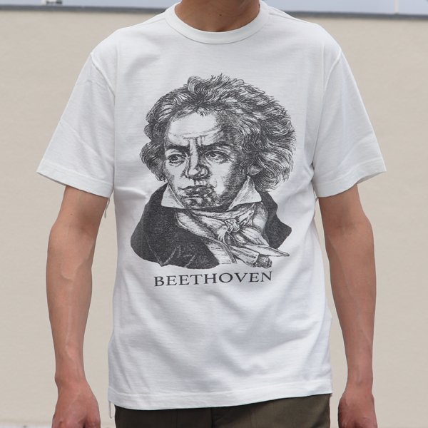 画像4: 16/1吊編天竺 Beethoven プリント 半袖 Tee【MADE IN TOKYO】『東京製』/ Upscape Audience