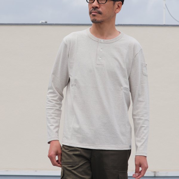 画像2: Riding High / LOOPWHEEL HENLEY L/S T-SHIRTS【MADE IN JAPAN】『日本製』