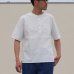 画像6: 綿麻ビンテージソフトキャンバス ヘンリーコンチョ釦 5分袖シャツ【MADE IN JAPAN】『日本製』/ Upscape Audience (6)