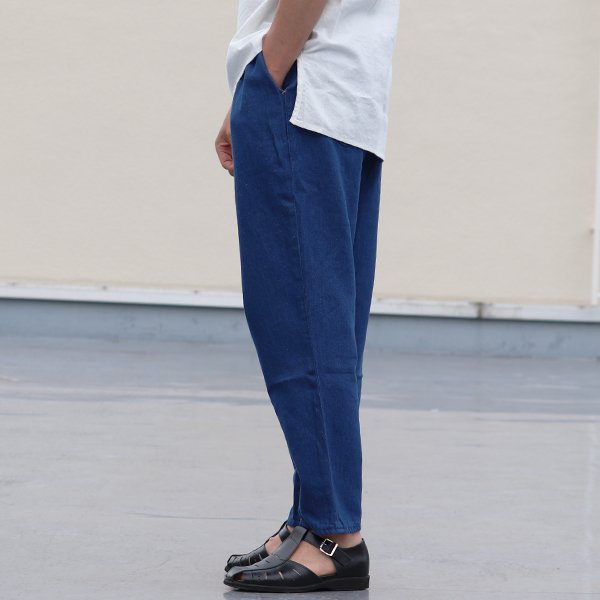 画像5: 【RE PRICE/価格改定】麻混デニムワイド2タックアンクルパンツ【MADE IN JAPAN】『日本製』 / Upscape Audience