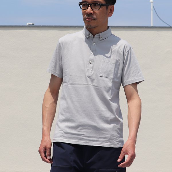 画像10: 【RE PRICE/価格改定】コーマ天竺 チビ衿ボタンダウン グラスポケット付 ポロシャツ【MADE IN JAPAN】『日本製』/ Upscape Audience