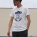 画像6: 【RE PRICE / 価格改定】 UCLA"UCLA B"エンブレム三素材混カレッジプリント半袖クルーネックTシャツ / Audience