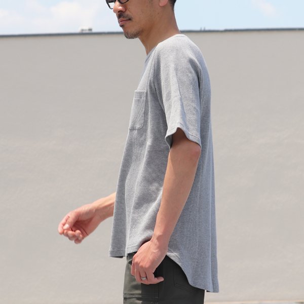 画像4: 度詰ワッフル ヘムラウンドポケTEE【MADE IN JAPAN】『日本製』/ Upscape Audience
