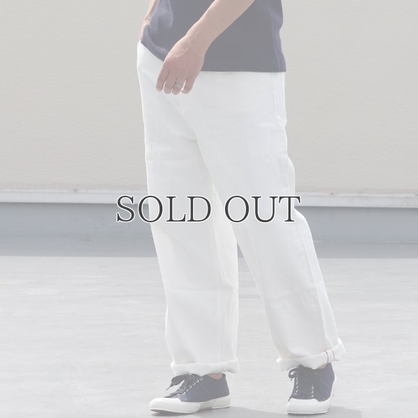 画像3: 赤耳（セルヴィッチ）ホワイトデニムワイドペインターインステップカットパンツ【MADE IN JAPAN】『日本製』/ Upscape Audience