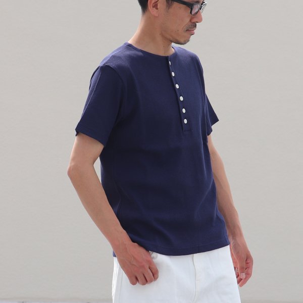 画像4: 【RE PRICE/価格改定】度詰ワッフルC/NヘンリーS/Sカットソー【MADE IN JAPAN】『日本製』/ Upscape Audience