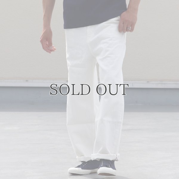 画像5: 赤耳（セルヴィッチ）ホワイトデニムワイドペインターインステップカットパンツ【MADE IN JAPAN】『日本製』/ Upscape Audience