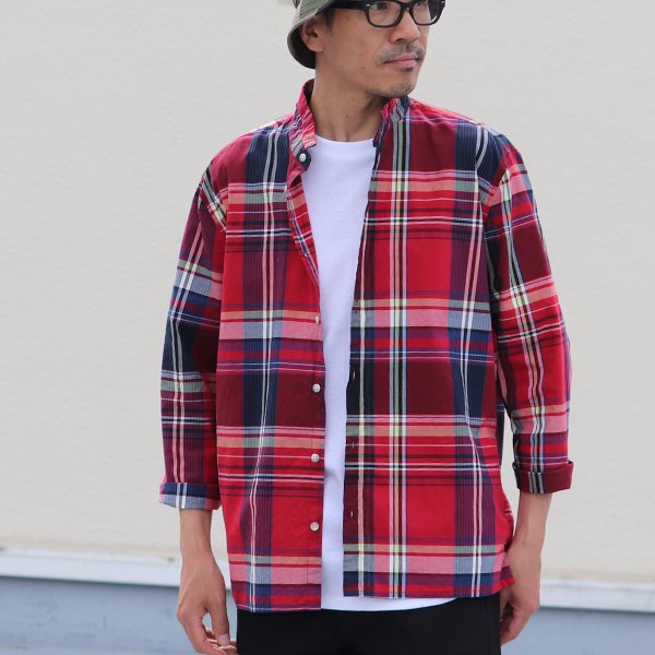 画像7: 【価格改定/RE PRICE】マドラス大判チェックスタンドスモールカラー シャツジャケット【MADE IN JAPAN】『日本製』/ Upscape Audience